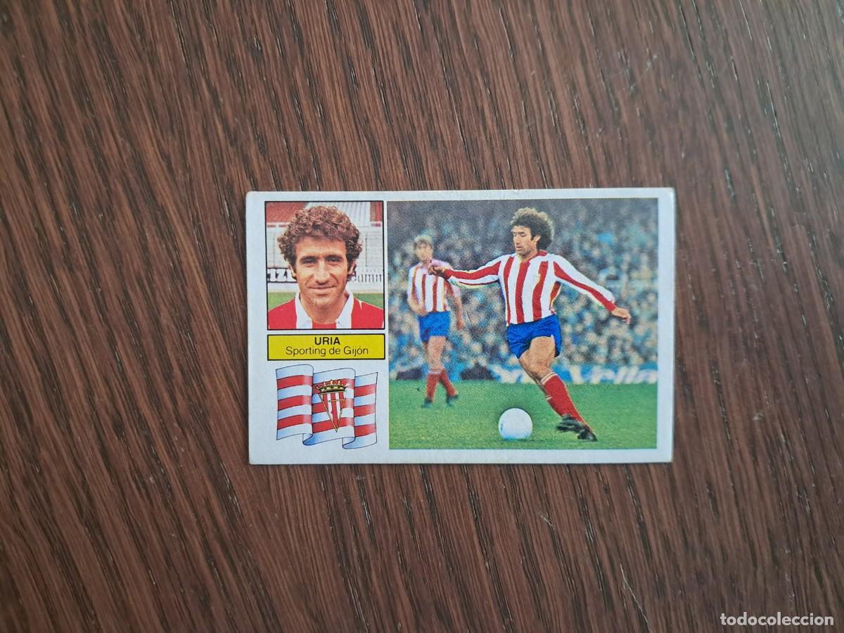 Fu&szlig;ball-Sticker: cromo de futbol, edic. Este, liga 82-83, Uria, Sporting de Gij&oacute;n. sin pegar