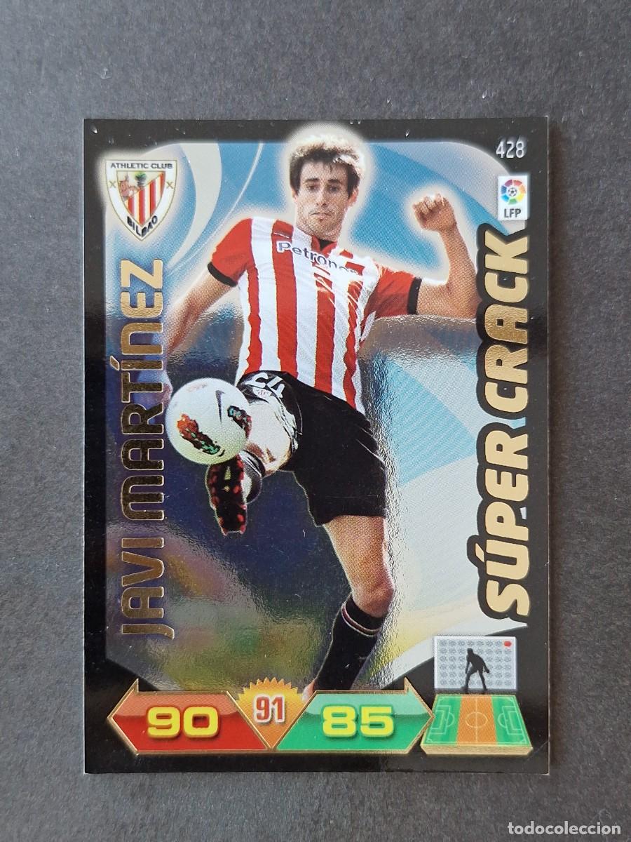 Cromos de f&uacute;tbol: L3 JAVI MARTINEZ ATHLETIC CLUB DE BILBAO 428 SUPER CRACK ADRENALYN XL LIGA 2011 2012 11 12 PANINI