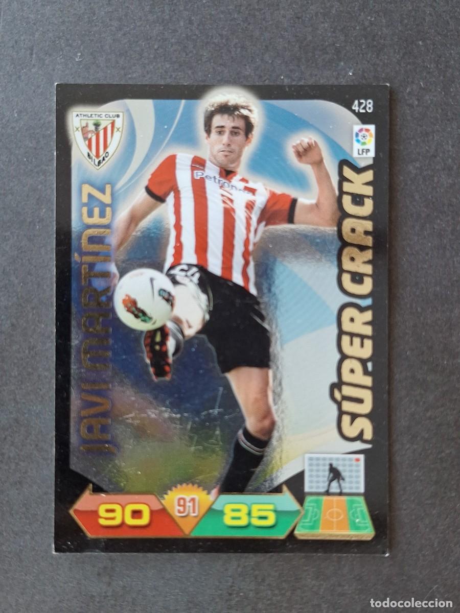 Cromos de f&uacute;tbol: L3 JAVI MARTINEZ ATHLETIC CLUB DE BILBAO 428 SUPER CRACK ADRENALYN XL LIGA 2011 2012 11 12 PANINI