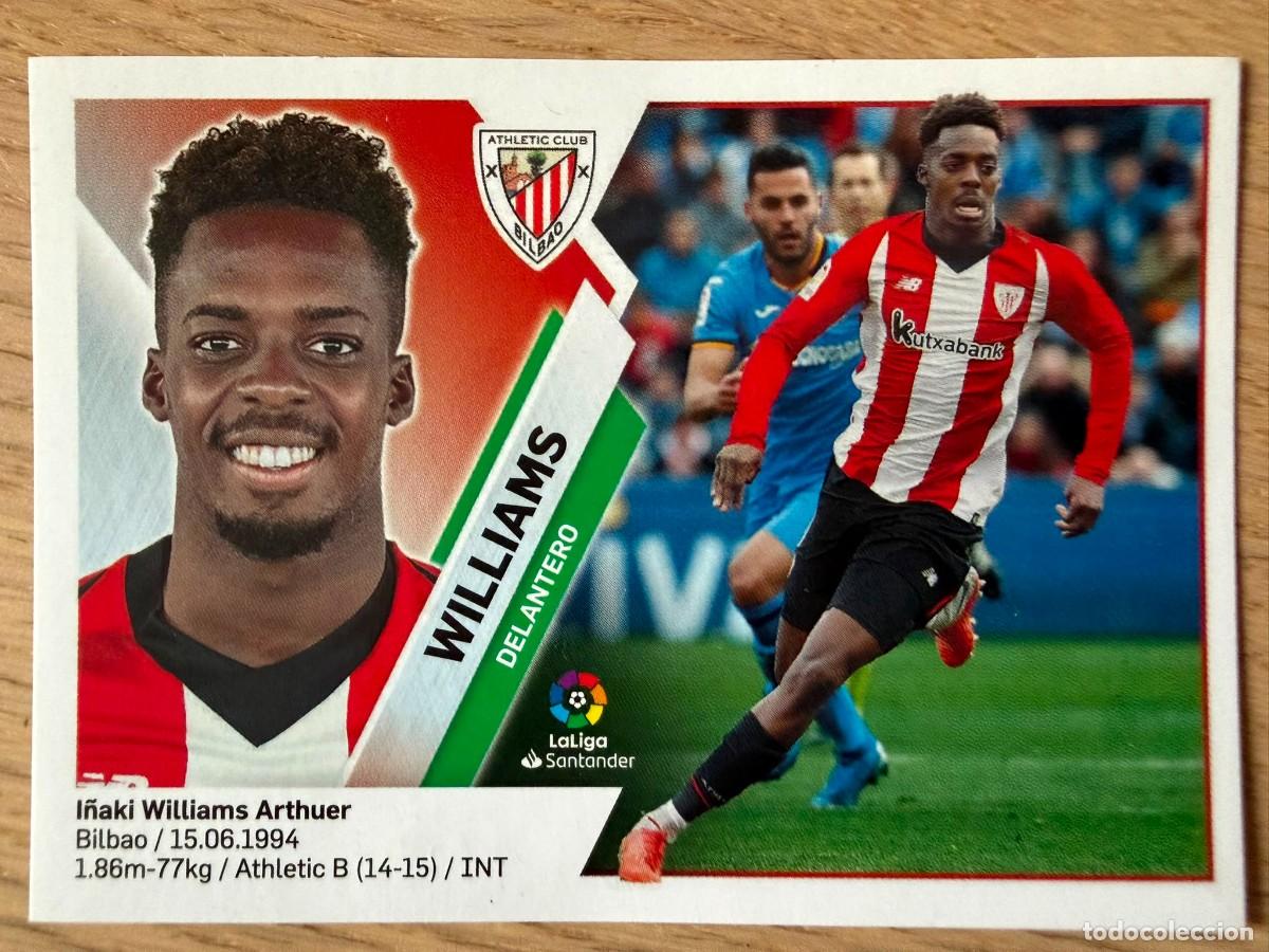 Cromos de f&uacute;tbol: 14 I&Ntilde;AKI WILLIAMS ATHLETIC BILBAO 19 20 2019 2020 LIGA SANTANDER COLECCIONES ESTE SIN PEGAR STICKER
