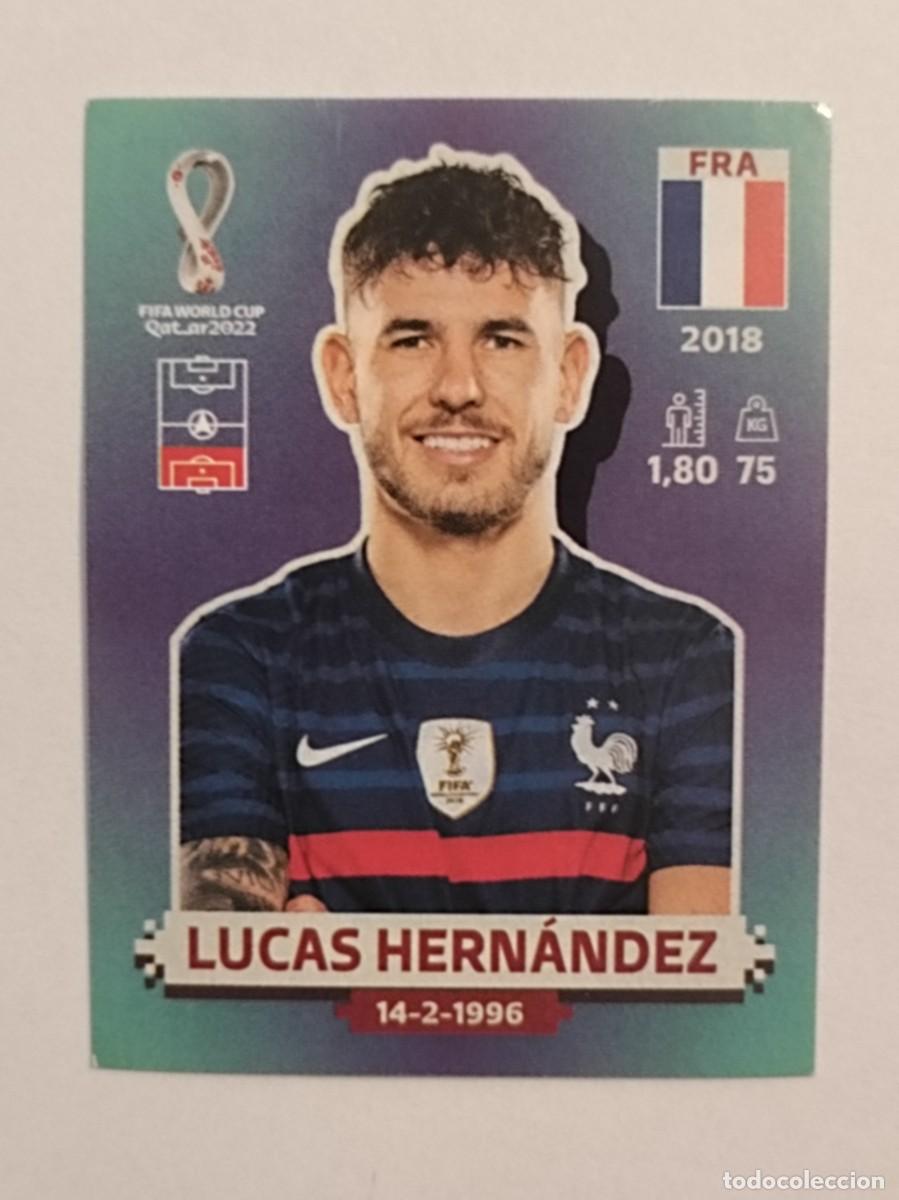 Cromos de f&uacute;tbol: #FRA 5 LUCAS HERNANDEZ (FRANCIA) MUNDIAL QATAR 2022 PANINI