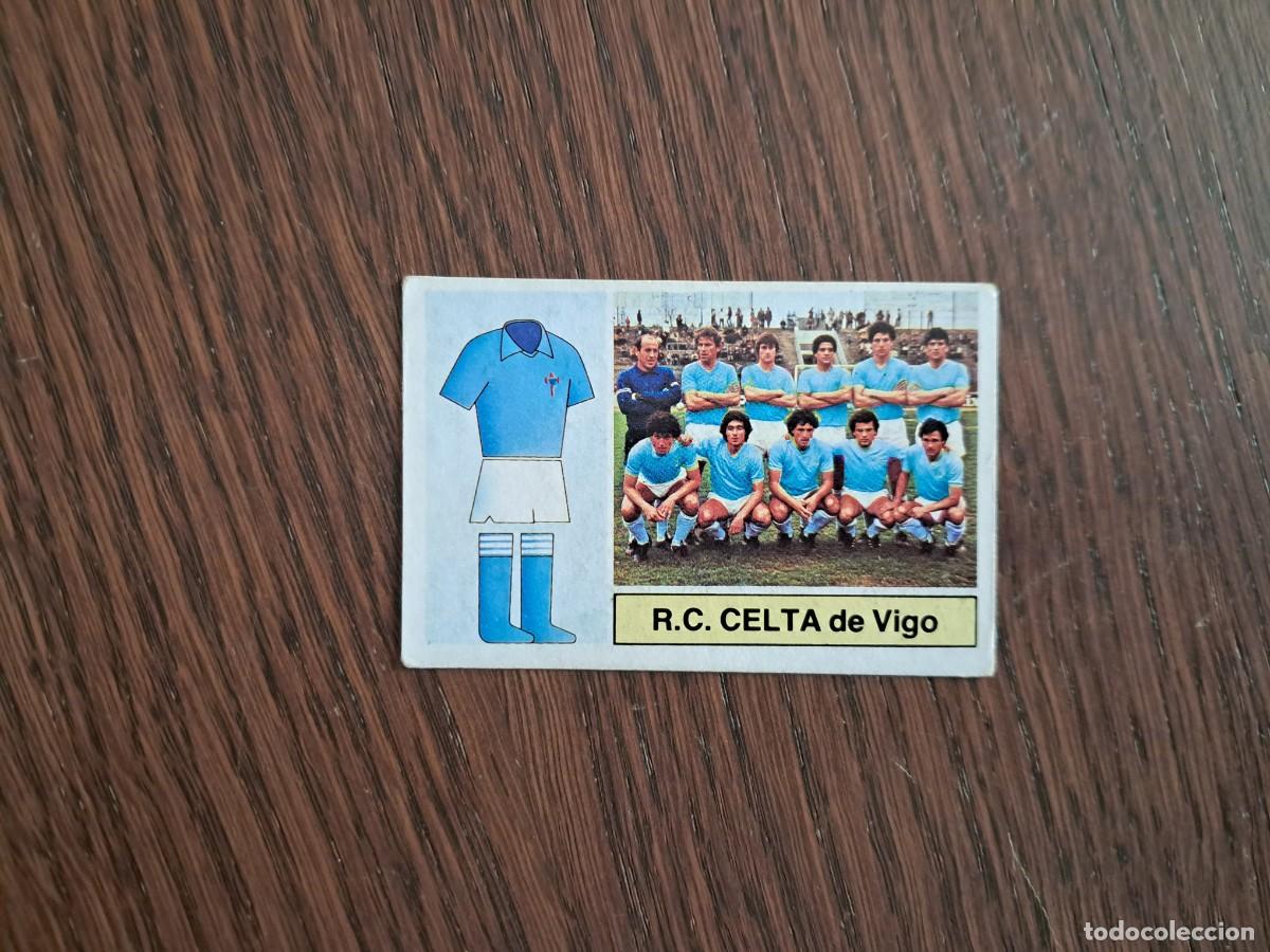 Cromos de f&uacute;tbol: cromo de futbol, edic. Este, liga 82-83, Celta de Vigo, alineaci&oacute;n, plantilla. sin pegar.