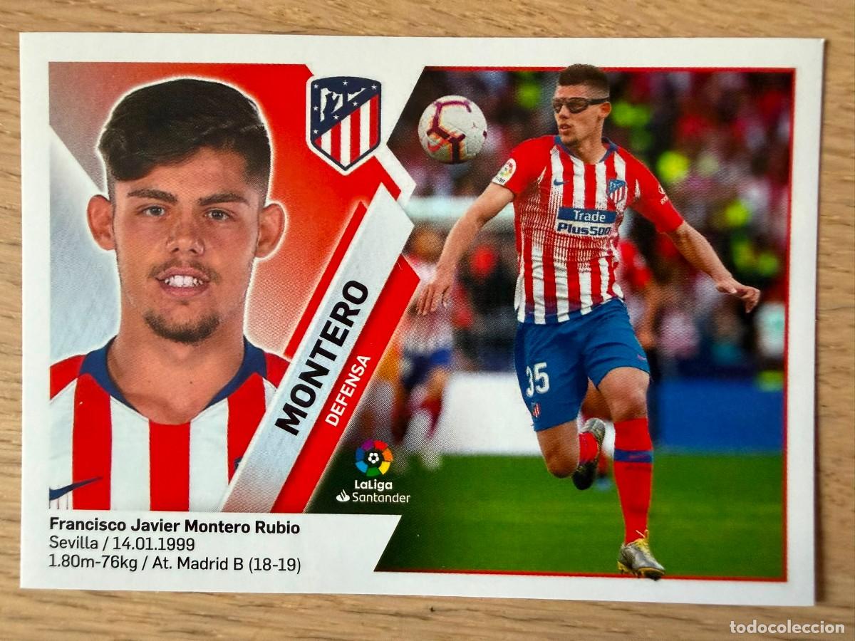 Cromos de f&uacute;tbol: 4 MONTERO ATLETICO MADRID 19 20 2019 2020 LIGA SANTANDER COLECCIONES ESTE SIN PEGAR STICKER