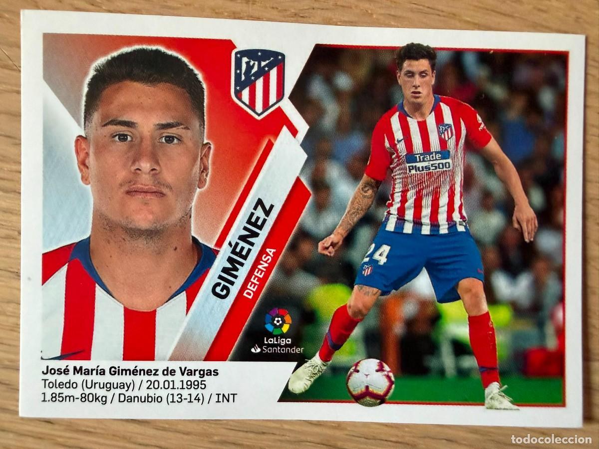 Cromos de f&uacute;tbol: 6 GIMENEZ ATLETICO MADRID 19 20 2019 2020 LIGA SANTANDER COLECCIONES ESTE SIN PEGAR STICKER