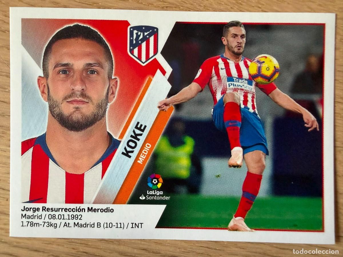 Cromos de f&uacute;tbol: 9 KOKE ATLETICO MADRID 19 20 2019 2020 LIGA SANTANDER COLECCIONES ESTE SIN PEGAR STICKER