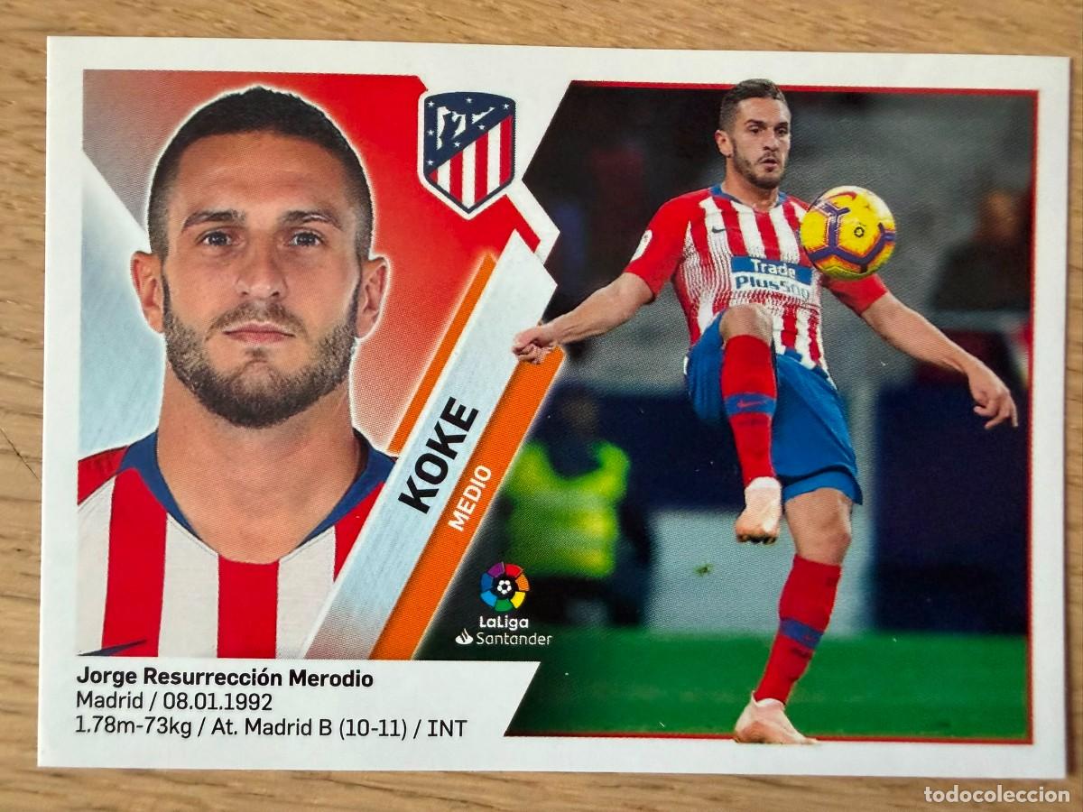 Cromos de f&uacute;tbol: 9 KOKE ATLETICO MADRID 19 20 2019 2020 LIGA SANTANDER COLECCIONES ESTE SIN PEGAR STICKER