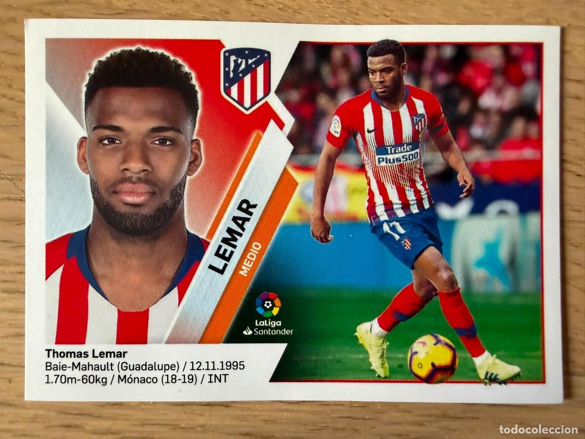 Cromos de f&uacute;tbol: 11 LEMAR ATLETICO MADRID 19 20 2019 2020 LIGA SANTANDER COLECCIONES ESTE SIN PEGAR STICKER