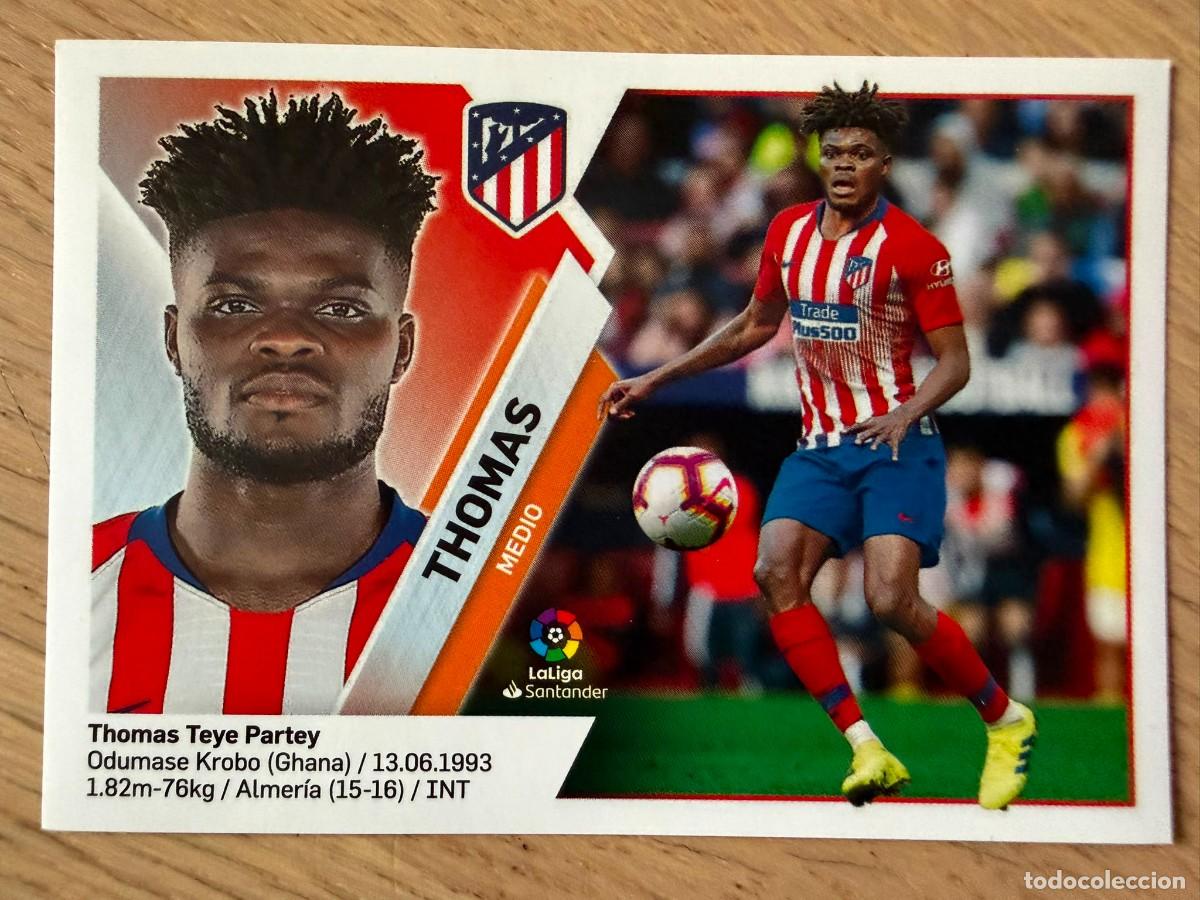 Cromos de f&uacute;tbol: 12A 12 A THOMAS ATLETICO MADRID 19 20 2019 2020 LIGA SANTANDER COLECCIONES ESTE SIN PEGAR STICKER