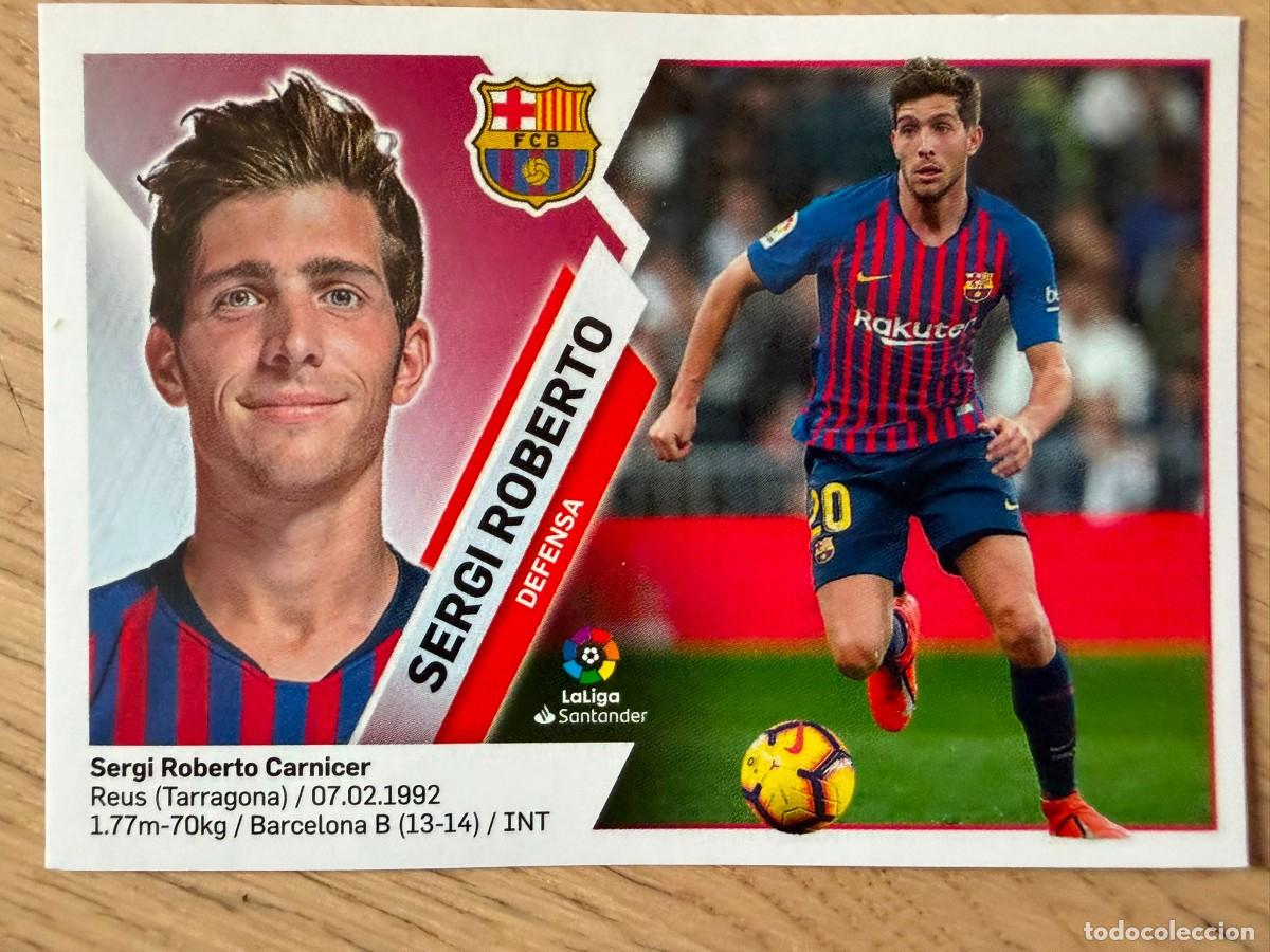 Cromos de f&uacute;tbol: 4A 4 A SERGI ROBERTO BARCELONA 19 20 2019 2020 LIGA SANTANDER COLECCIONES ESTE SIN PEGAR STICKER
