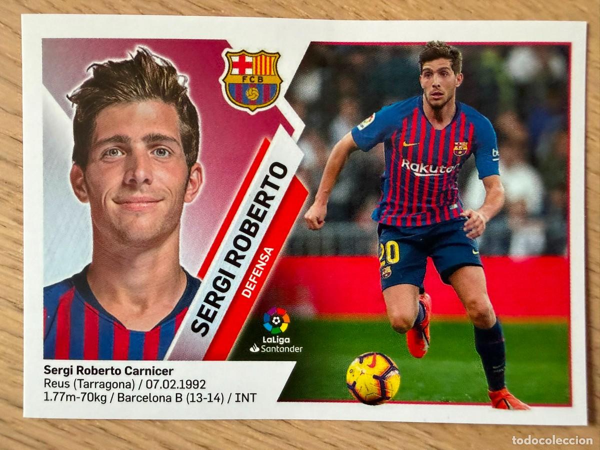 Cromos de f&uacute;tbol: 4A 4 A SERGI ROBERTO BARCELONA 19 20 2019 2020 LIGA SANTANDER COLECCIONES ESTE SIN PEGAR STICKER