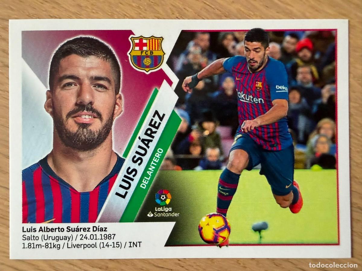 Cromos de f&uacute;tbol: 15 LUIS SUAREZ BARCELONA 19 20 2019 2020 LIGA SANTANDER COLECCIONES ESTE SIN PEGAR STICKER