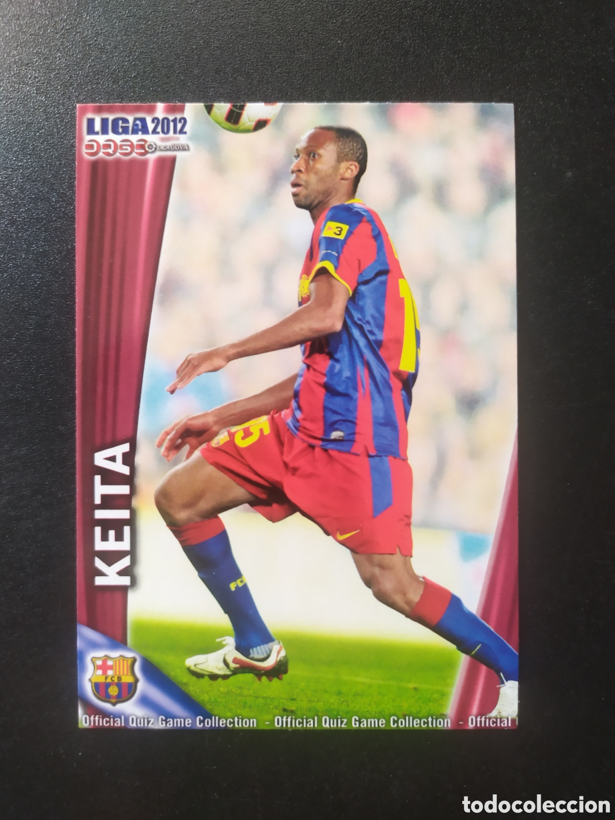 Cromos de f&uacute;tbol: Mundicromo fichas Liga 2011 2012 11 12 Keita n&deg; 14 Barcelona