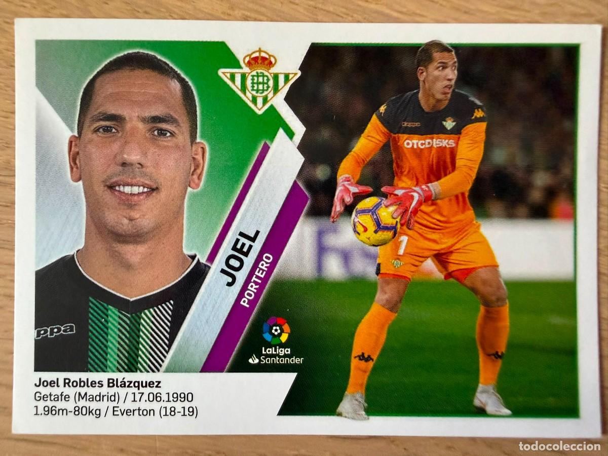 Cromos de f&uacute;tbol: 2 JOEL REAL BETIS 19 20 2019 2020 LIGA SANTANDER COLECCIONES ESTE SIN PEGAR STICKER