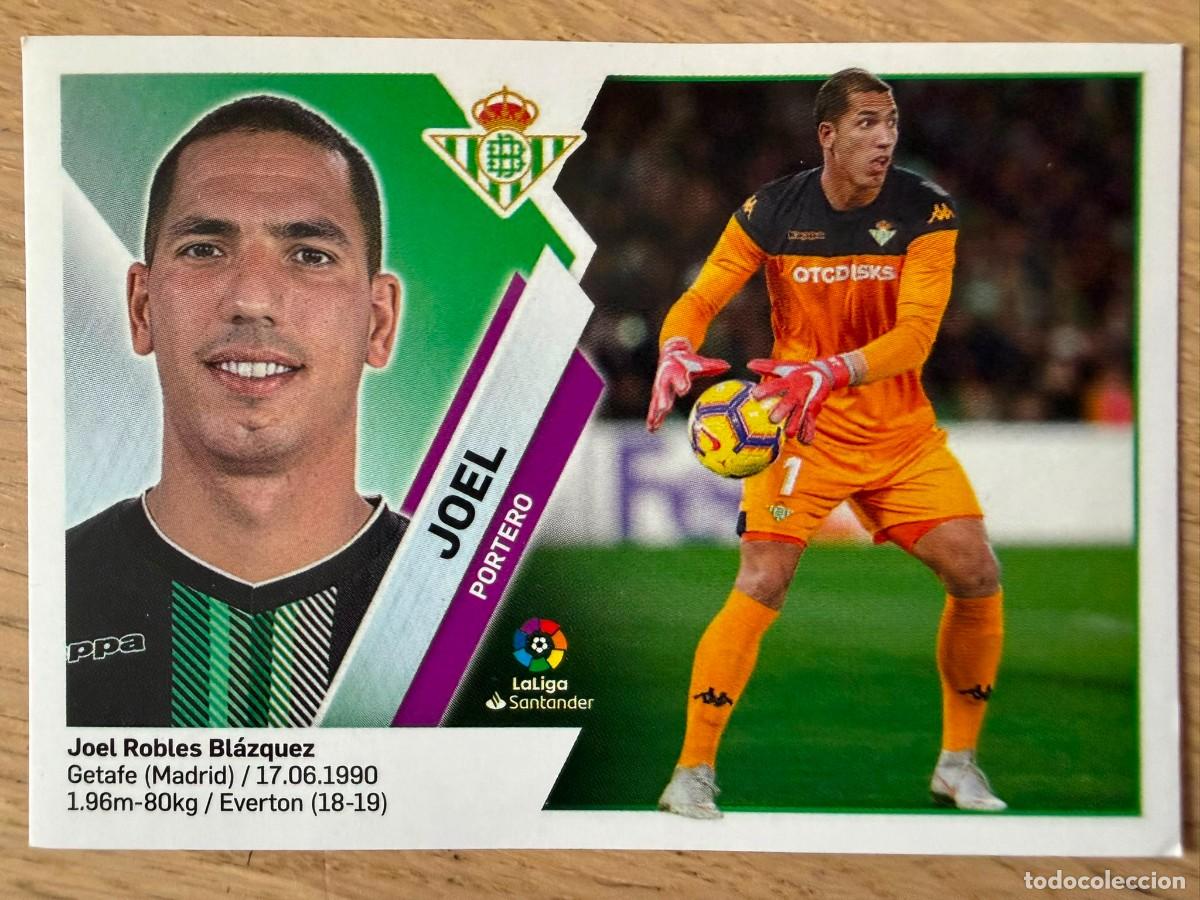 Cromos de f&uacute;tbol: 2 JOEL REAL BETIS 19 20 2019 2020 LIGA SANTANDER COLECCIONES ESTE SIN PEGAR STICKER