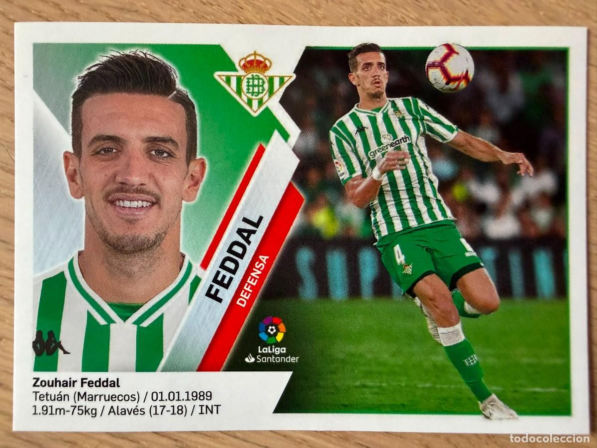 Cromos de f&uacute;tbol: 4A 4 A FEDDAL REAL BETIS 19 20 2019 2020 LIGA SANTANDER COLECCIONES ESTE SIN PEGAR STICKER