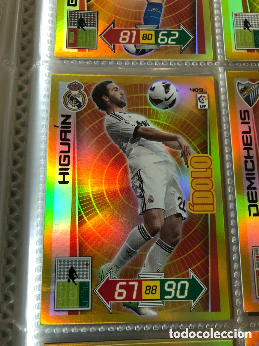Cromos de f&uacute;tbol: Adrenalyn 2012 2013 &iacute;dolo higuain 409 real Madrid