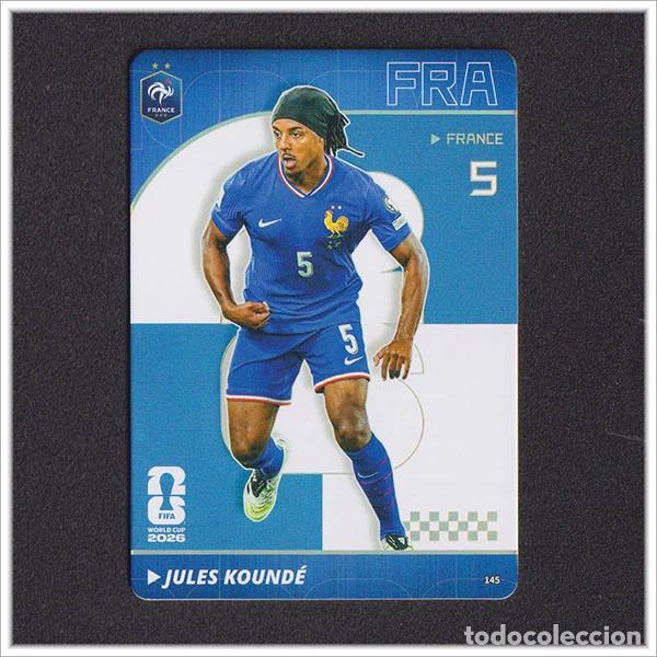 Cromos de f&uacute;tbol: NUMERADA /99 FIFA WORLD CUP 2026 PANINI KAYOU JULES KOUNDE 145 FRA FRANCIA ALBUM MUNDIAL - ULTRA BOX