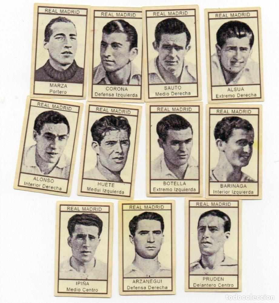 Cromos de f&uacute;tbol: REAL MADRID,1943. DE CHOCOLATES NIETO.