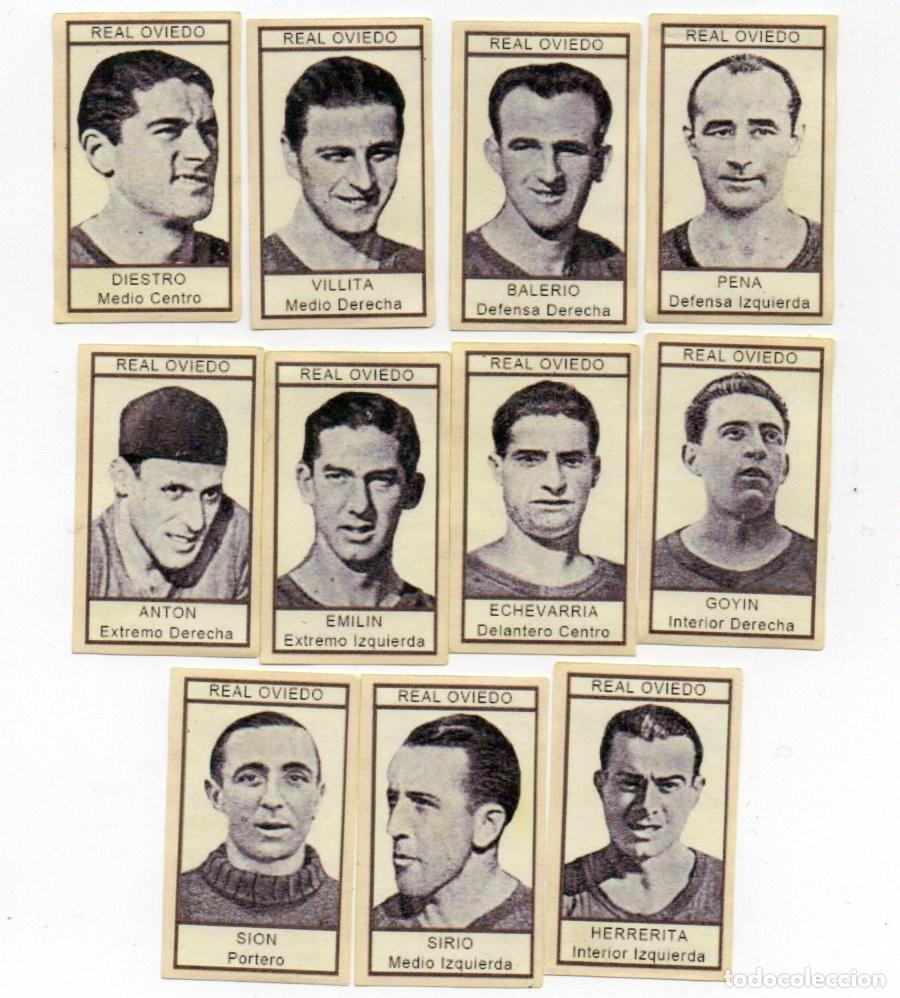 Cromos de f&uacute;tbol: REAL OVIEDO 1943, DE CHOCOLATES NIETO.