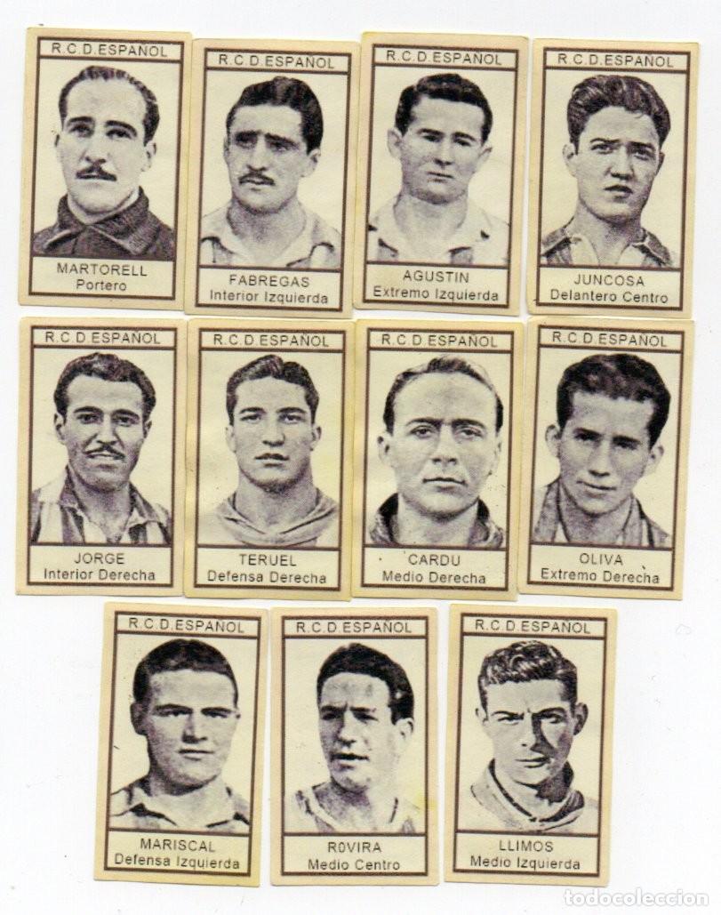 Cromos de f&uacute;tbol: R,C,D, ESPA&Ntilde;OL 1943. DE CHOCOLATES NIETO