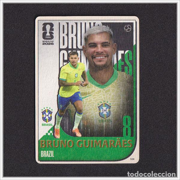 Cromos de f&uacute;tbol: FIFA WORLD CUP 2026 PANINI KAYOU BRUNO GUIMARAES 534 BRA BRASIL ALBUM COLECCI&Oacute;N MUNDIAL - ULTRA BOX