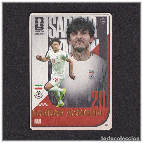 Cromos de Futebol: FIFA WORLD CUP 2026 PANINI KAYOU SARDAR AZMOUN 549 IRN IRAN ALBUM COLECCI&Oacute;N MUNDIAL - ULTRA BOX