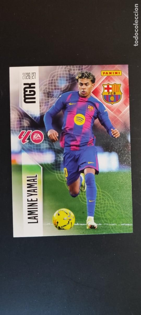 Cartes &agrave; collectionner de Football: MEGACRACKS 2026/27 CARD BASIC LAMINE YAMAL FC BARCELONA # 89 PANINI