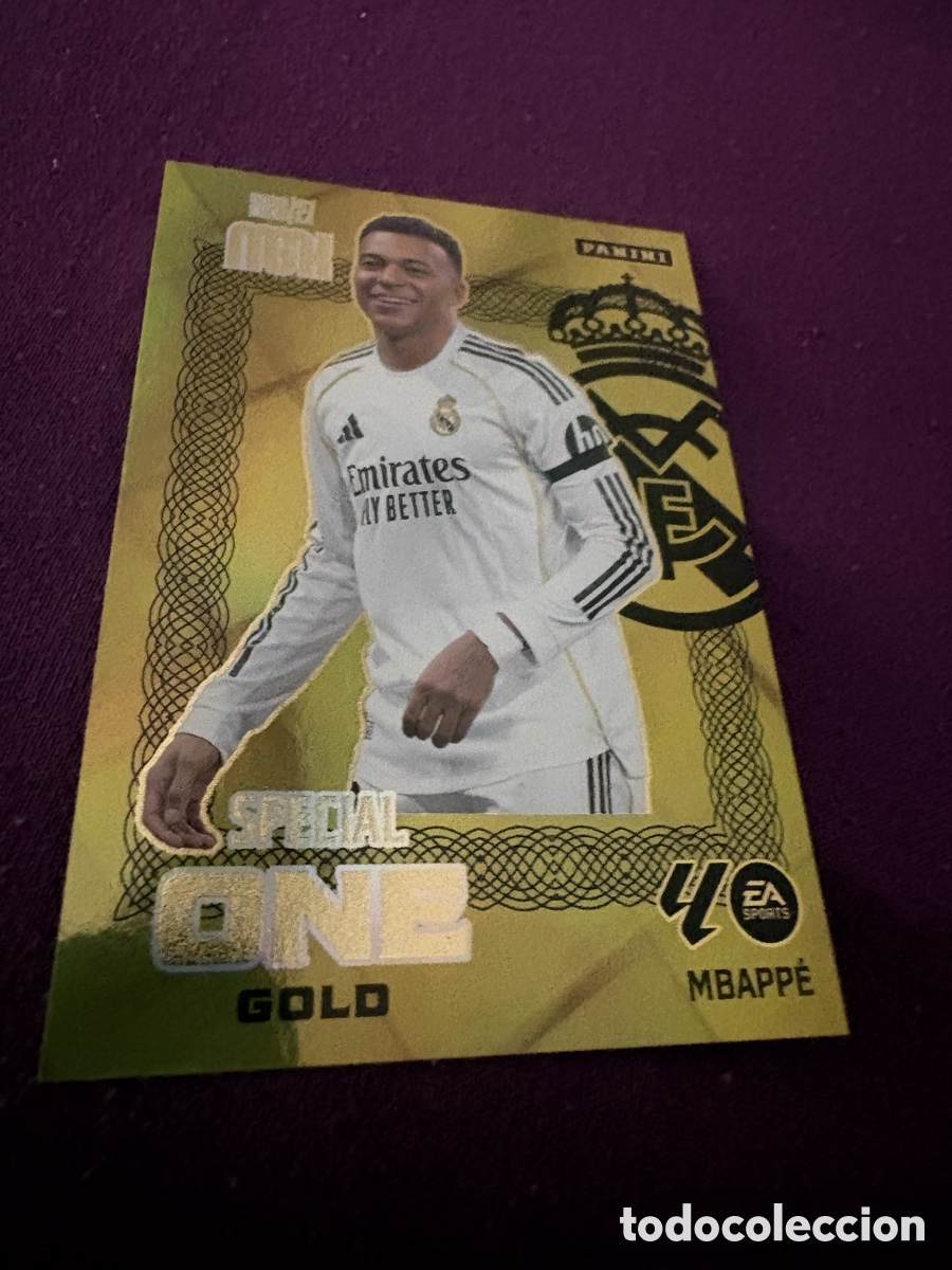 Cromos de f&uacute;tbol: Mbappe special one gold megacracks 2026-27 26-27
