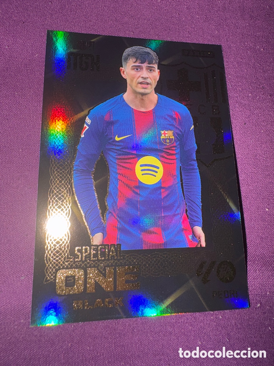 Cromos de f&uacute;tbol: Pedri special one black megacracks 2026-27 26-27