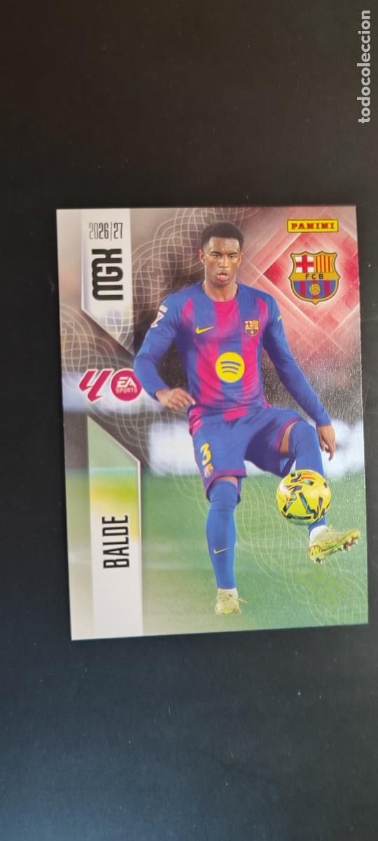 Cromos de f&uacute;tbol: MEGACRACKS 2026/27 CARD BASIC BALDE FC BARCELONA # 81 PANINI
