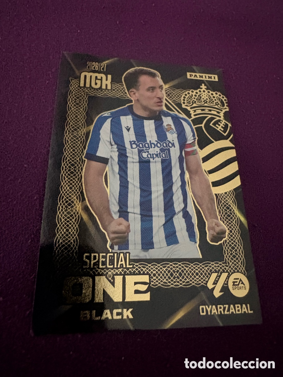 Cromos de f&uacute;tbol: Oyarzabal special one black megacracks 2026-27 26-27