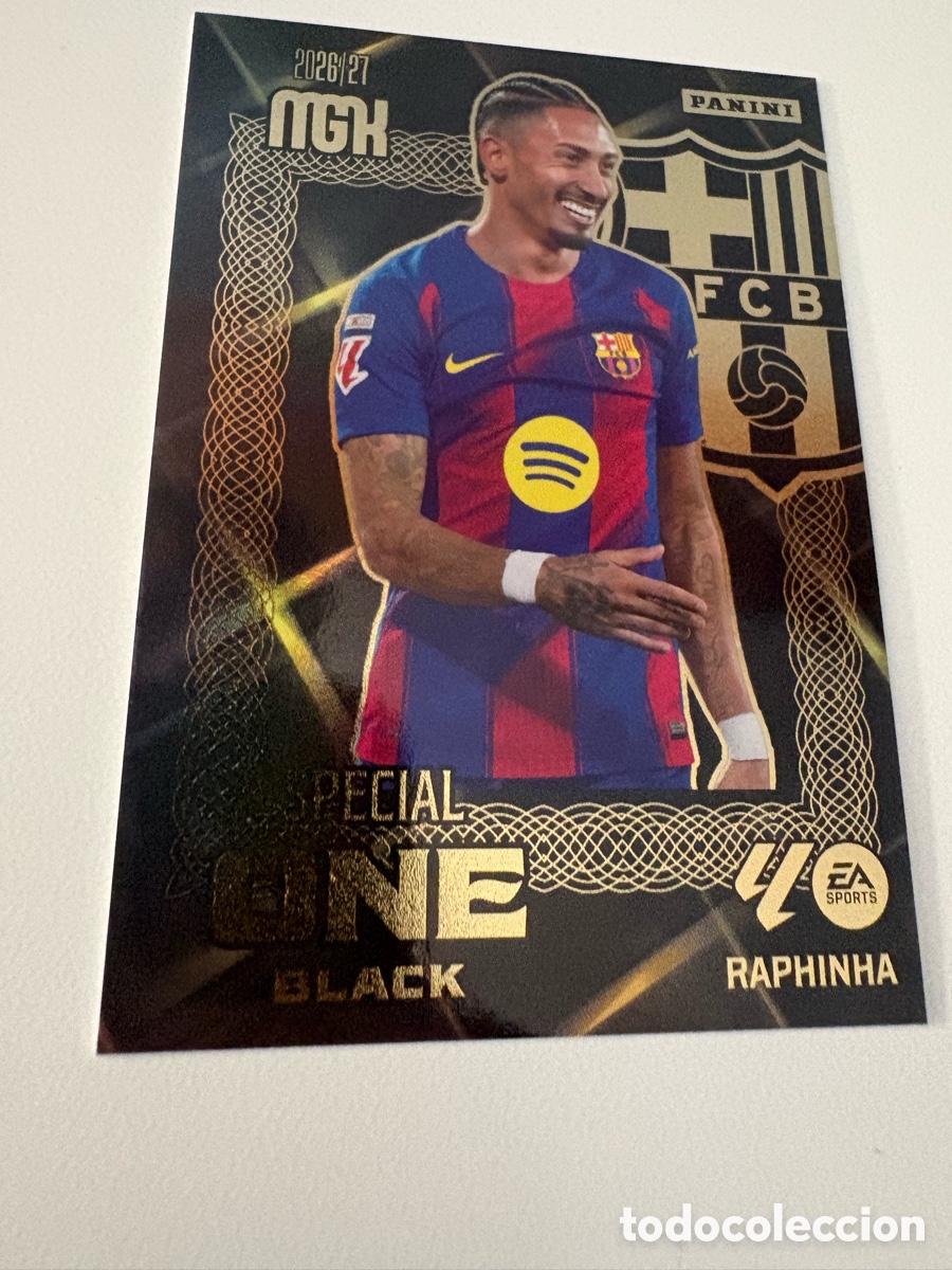 Cromos de f&uacute;tbol: Raphinha special one black megacracks 2026-27 26-27