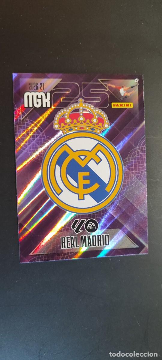 Cromos de f&uacute;tbol: MEGACRACKS 2026/27 CARD ESCUDO REAL MADRID # 217 PANINI