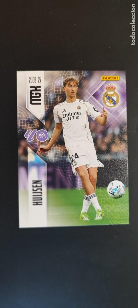 Cromos de Futebol: MEGACRACKS 2026/27 CARD BASIC HUIJSEN REAL MADRID # 222 PANINI