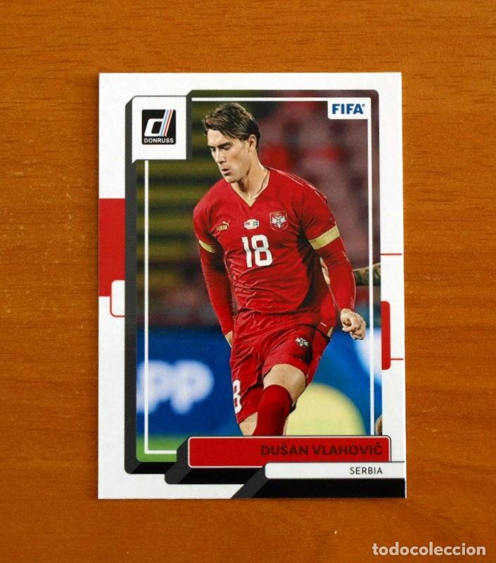 Cromos de f&uacute;tbol: Serbia - N&ordm; 105 Dusan Vlahovic - D-DONRUSS SOCCER -FIFA -Panini 2022-2023-22-23