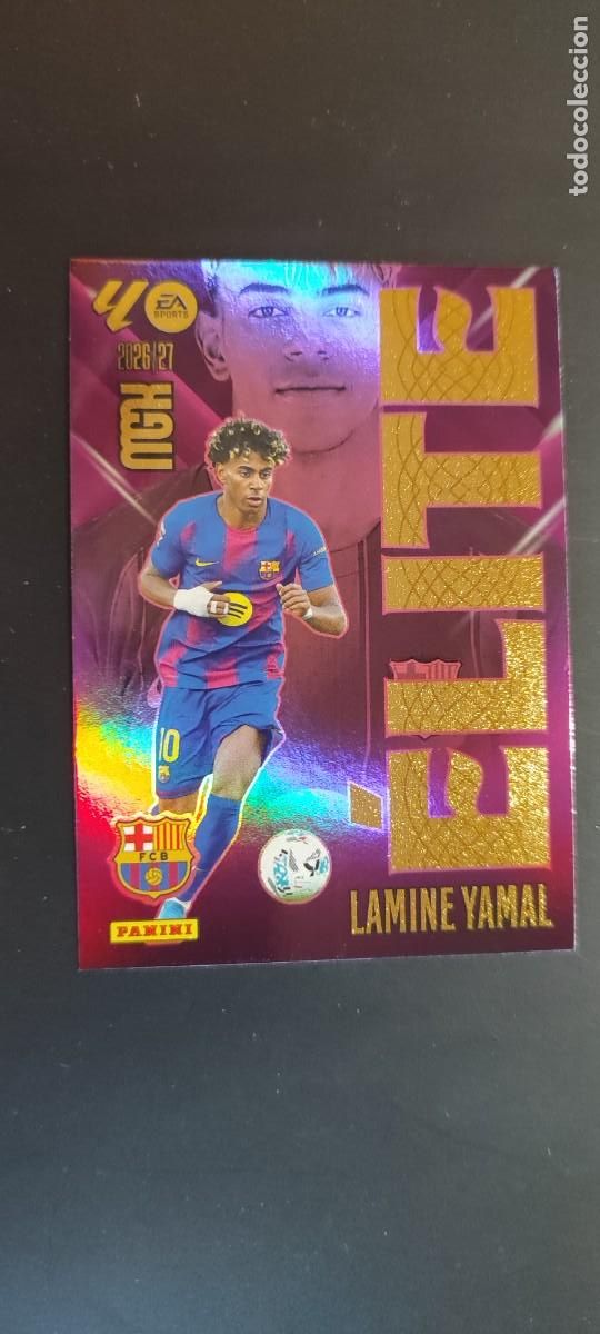 Cromos de f&uacute;tbol: MEGACRACKS 2026/27 CARD ELITE LAMINE YAMAL FC BARCELONA # 9 PANINI