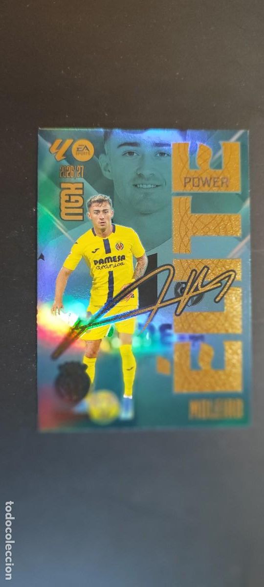 Football Stickers: MEGACRACKS 2026/27 CARD ELITE POWER MOLEIRO FIRMADA VILLARREAL # P11 PANINI
