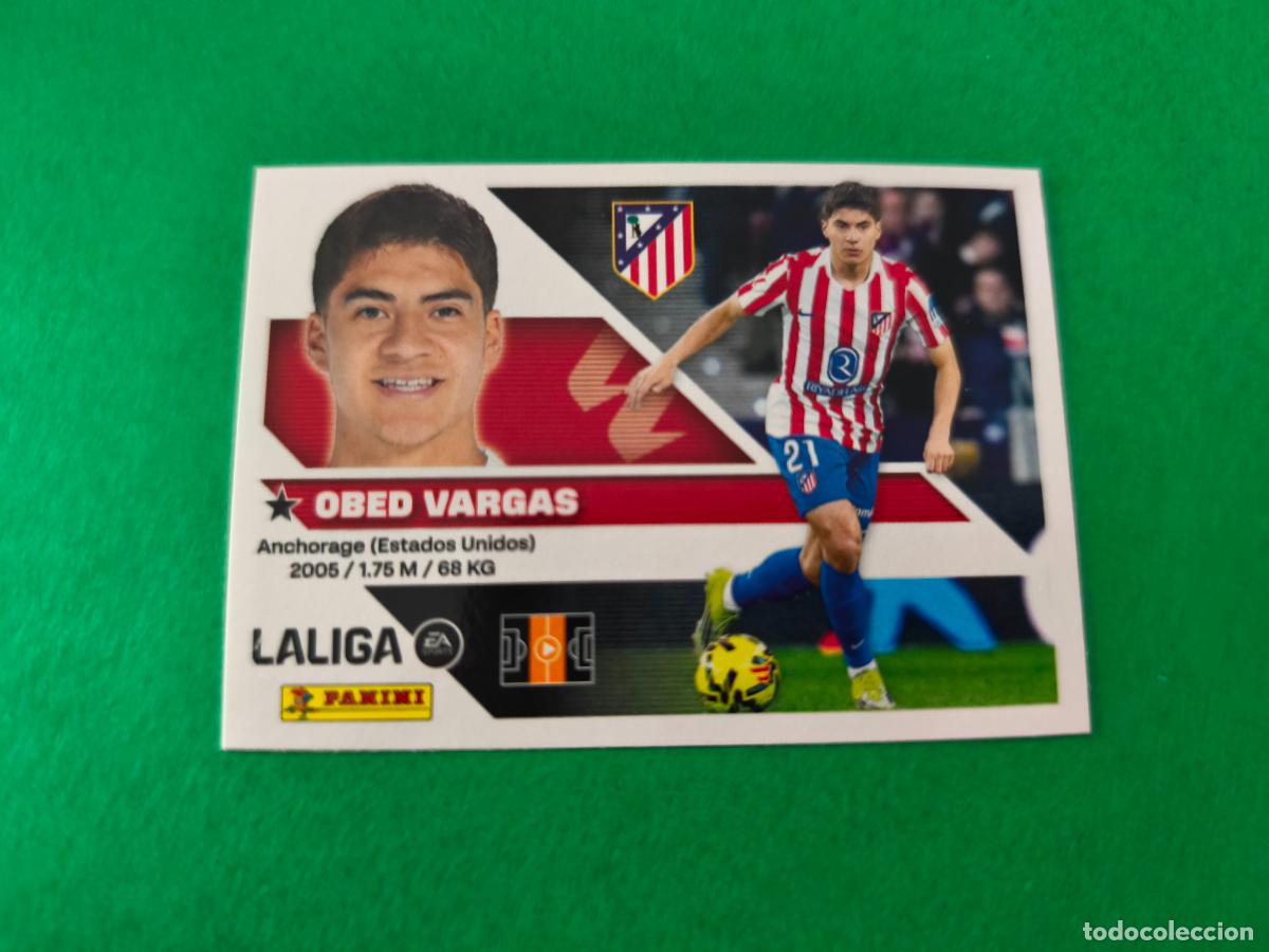 Cromos de f&uacute;tbol: CROMO FUTBOL VARGAS ATLETICO DE MADRID SIN PEGAR N&ordm; 14 B LIGA ESTE 2026-2027/26-27