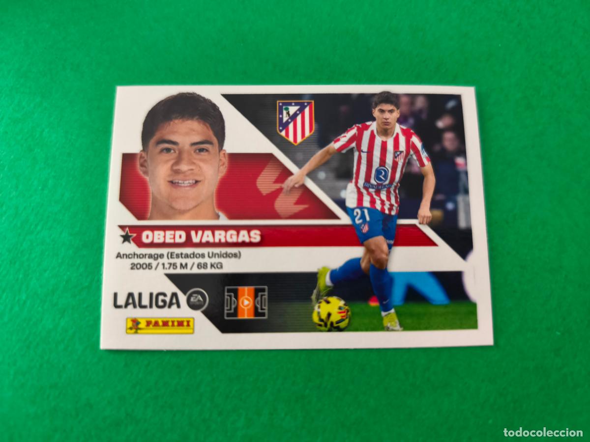 Cromos de f&uacute;tbol: CROMO FUTBOL VARGAS ATLETICO DE MADRID SIN PEGAR N&ordm; 14 B LIGA ESTE 2026-2027/26-27
