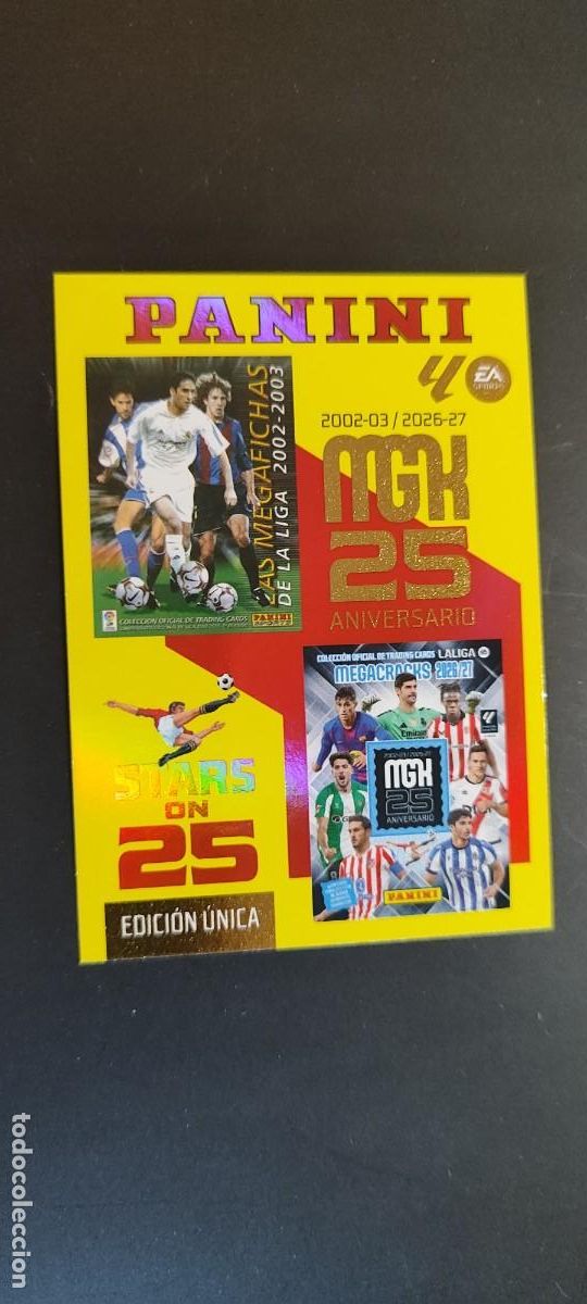 Figurine di Calcio: MEGACRACKS 2026/27 CARD 25 ANIVERSARIO EDICION LIMITADA STARS ON 25# 424 PANINI
