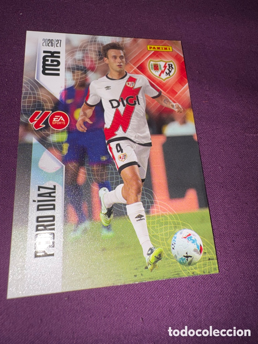 Cromos de f&uacute;tbol: Pedro D&iacute;az vallecano megacracks 2026-2027 26-27