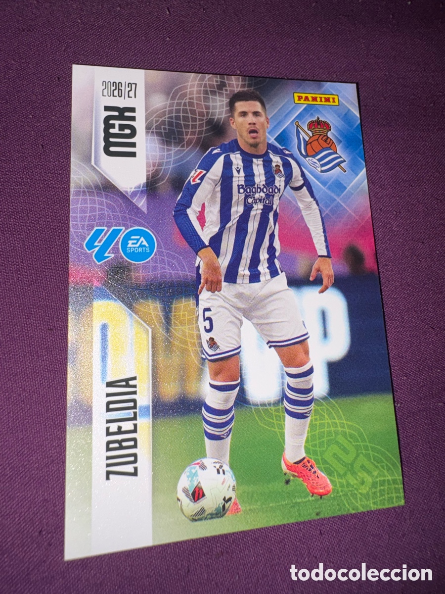 Cromos de f&uacute;tbol: Zubeldia real sociedad megacracks 2026-2027 26-27
