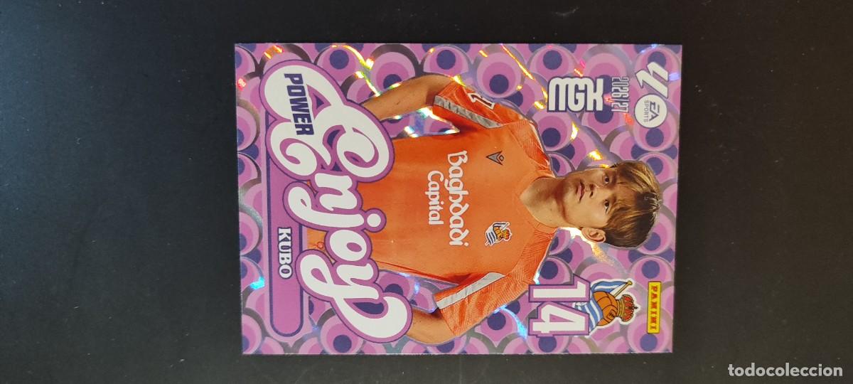 Cromos de f&uacute;tbol: MEGACRACKS 2026/27 CARD ENJOY POWER KUBO REAL SOCIEDAD # P384 PANINI