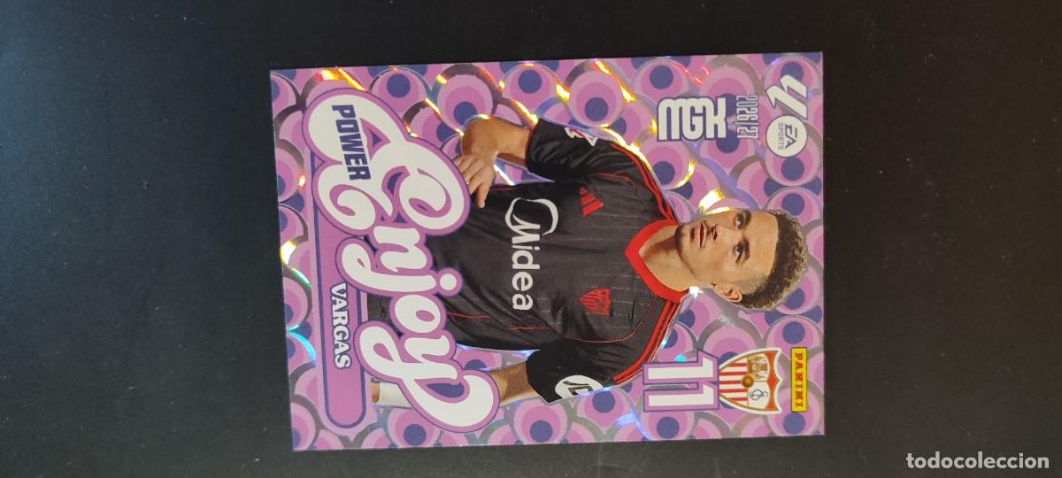 Cromos de f&uacute;tbol: MEGACRACKS 2026/27 CARD ENJOY POWER VARGAS SEVILLA # P387 PANINI