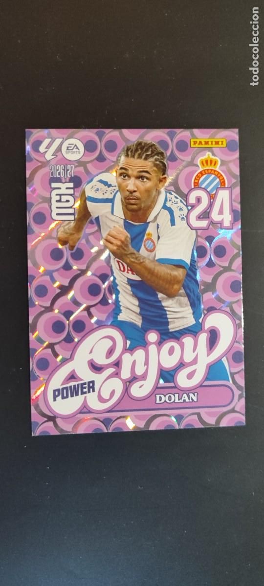 Cromos de f&uacute;tbol: MEGACRACKS 2026/27 CARD ENJOY POWER DOLAN RCD ESPA&Ntilde;OL # P382 PANINI