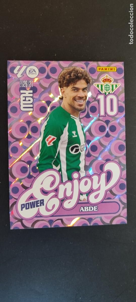 Cromos de f&uacute;tbol: MEGACRACKS 2026/27 CARD ENJOY POWER ABDE REAL BETIS # P379 PANINI