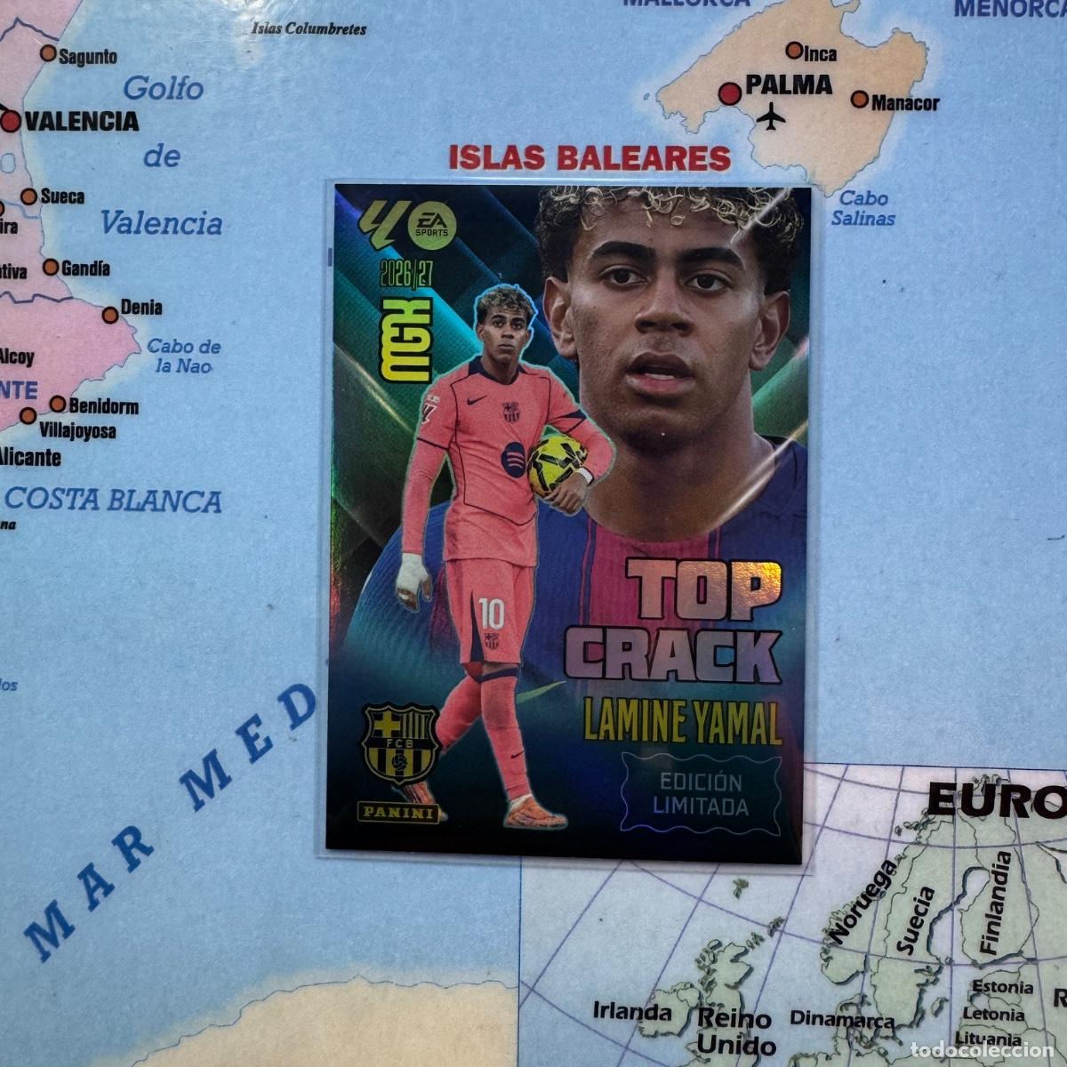 Cromos de f&uacute;tbol: Lamine Yamal Edici&oacute;n Limitada Top revelacion Del Barcelona megacracks 26-27 2026-2027
