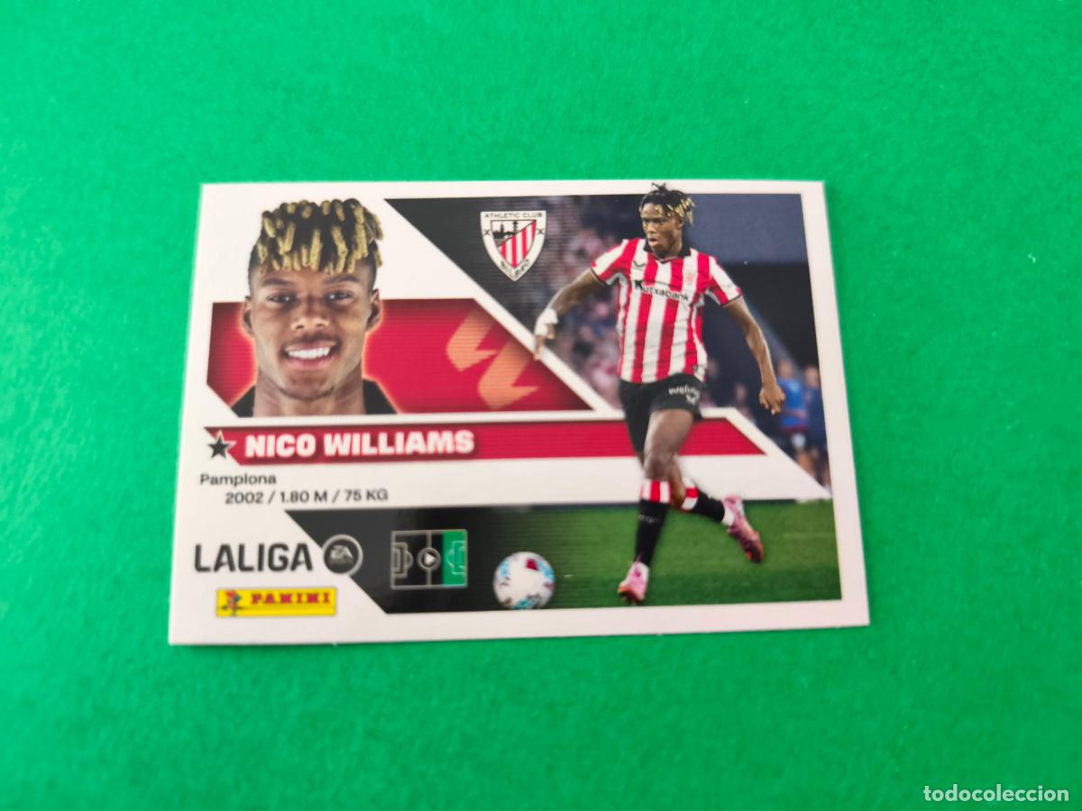 Cromos de f&uacute;tbol: CROMO FUTBOL NICO WILLIAMS ATH.BILBAO SIN PEGAR N&ordm; 18 LIGA ESTE 2026-2027/26-27 PANINI