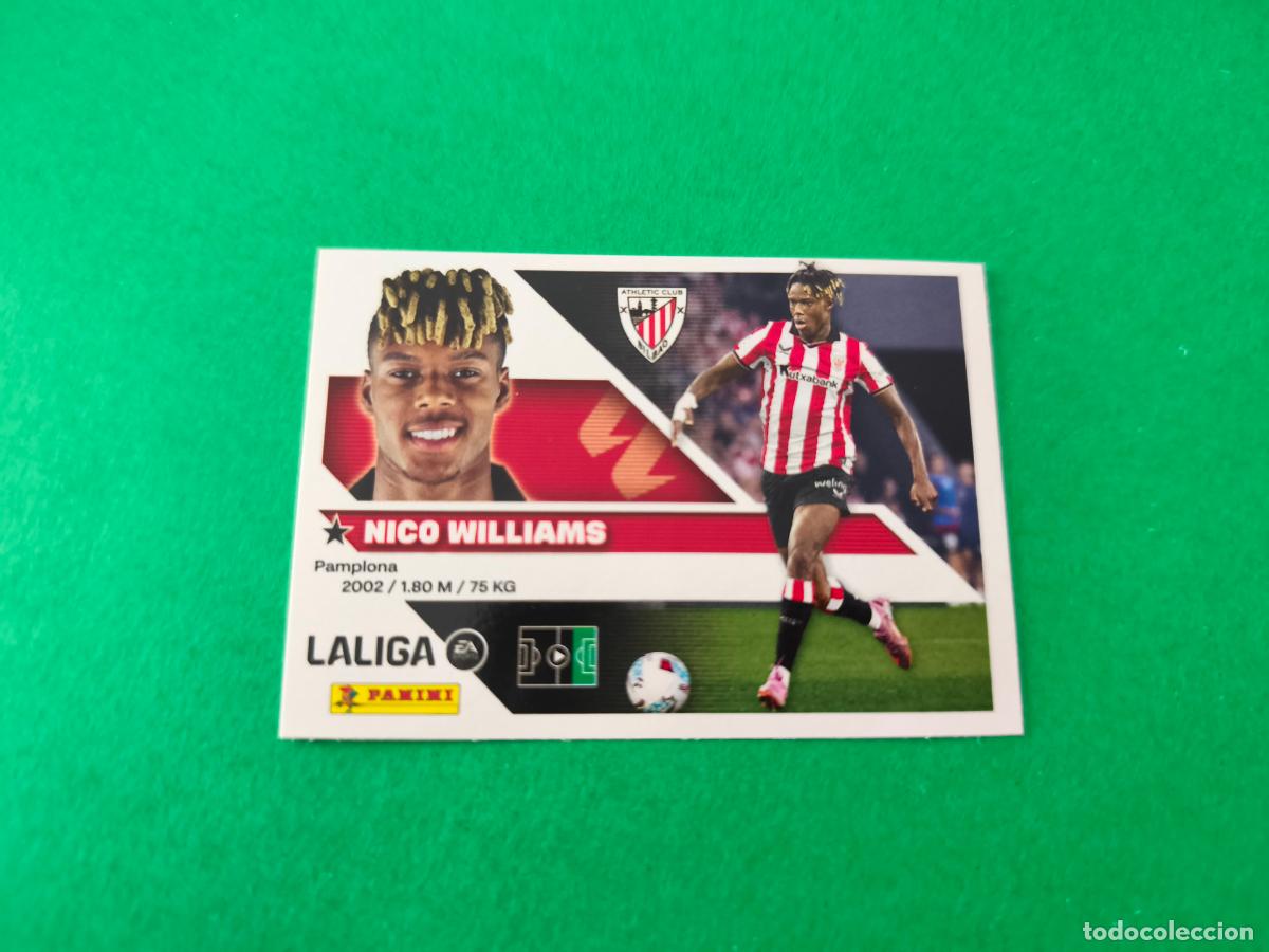 Cromos de f&uacute;tbol: CROMO FUTBOL NICO WILLIAMS ATH.BILBAO SIN PEGAR N&ordm; 18 LIGA ESTE 2026-2027/26-27 PANINI