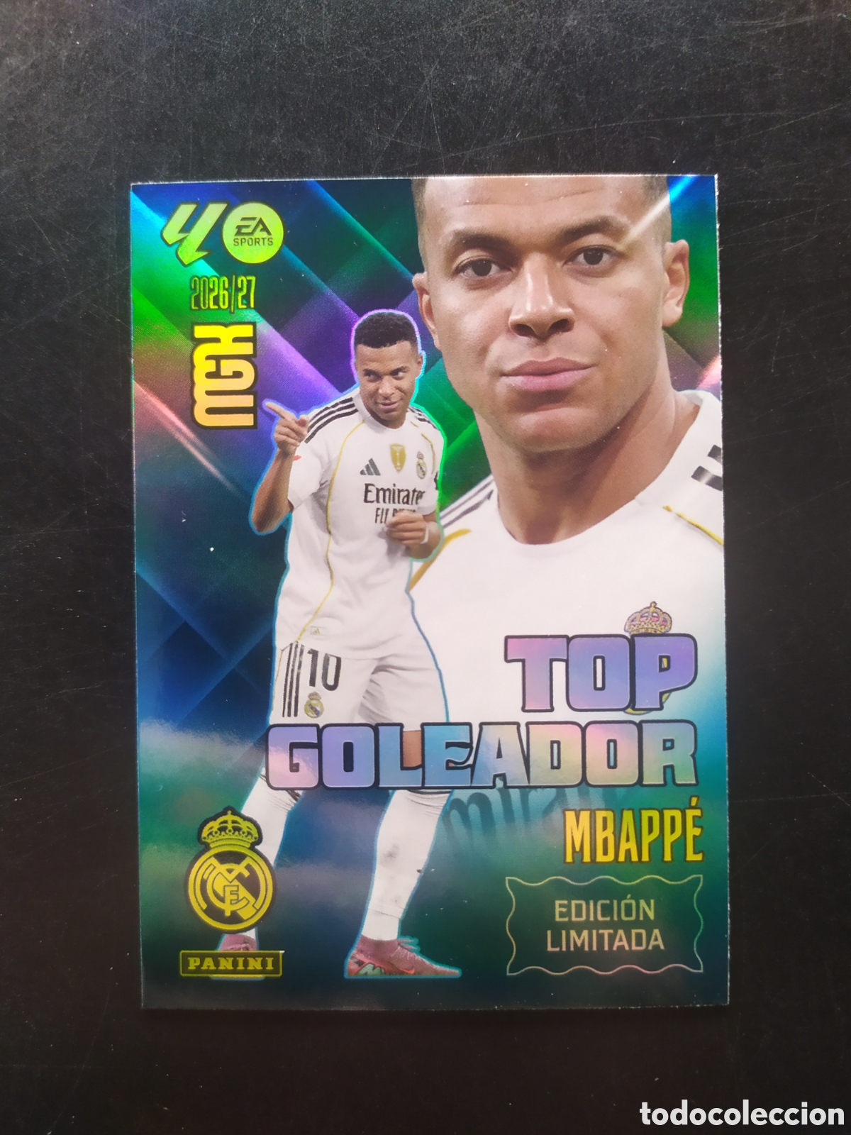 Cromos de f&uacute;tbol: Megacracks 2026 2027 26 27 panini Mbappe edici&oacute;n limitada Real Madrid
